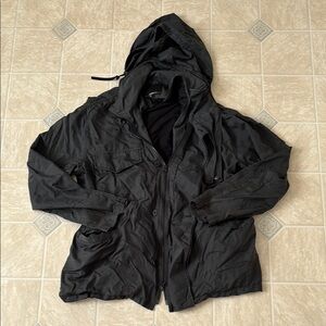Black Hooded Jacket